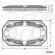 Rampa luminoasa girofar, culoare orange, alimentare 12/24v, 48 led-uri, protectie ip56, montaj cu magnet