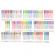 Set 140 piese, pixuri cu gel multicolor cu sclipici (glitter)