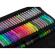 Set 242 piese, pixuri cu gel multicolor + rezerve + carte de colorat + penar