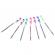 Set 25 piese, pixuri cu gel multicolor cu sclipici (glitter)