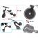 Tricicleta trike fix mini, 3in1 adaptabila, culoare alba