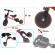 Tricicleta trike fix mini, 3in1 adaptabila, culoare rosie