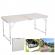 Masa pliabila din aluminiu cu blat mdf pentru picnic, dimensiune 120 x 60 cm