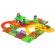 Set de construit tip puzzle malplay pista cu locomotiva, accesorii, 40 piese, multicolor
