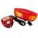 Set lumini siguranta led bicicleta, sonerie cu 8 melodii, lumini frana si semnalizare