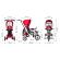 Tricicleta tip carucior copii  10 in 1 sportmann egaleco, blue
