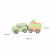 Camion din lemn pentru transport animale de ferma, orange tree toys