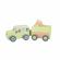 Camion din lemn pentru transport animale de ferma, orange tree toys