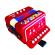 Instrument muzical acordeon rosu, svoora