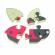 Mini puzzle din lemn buburuza 3d, orange tree toys