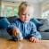 Elefant - jucarie din lemn cu roti, orange tree toys