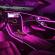 Banda neon auto 2 metri, led, rgb, 5v, usb