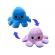 Caracatita reversibila din plus cu doua emotii, cu LED, albastru/roz, 20 x 8 cm, Vivo OCTOPUS-BLUE/PINK