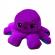 Caracatita reversibila din plus cu doua emotii, cu LED, mov/albastru, 20 x 8 cm, Vivo OCTOPUS-PURPLE/BLUE