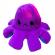 Caracatita reversibila din plus cu doua emotii, cu LED, mov/albastru, 20 x 8 cm, Vivo OCTOPUS-PURPLE/BLUE