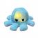 Caracatita reversibila din plus cu doua emotii, cu LED, turcoaz/roz, 20 x 8 cm, Vivo OCTOPUS-TURCOAZ/PINK