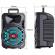 Boxa portabila karaoke zqs12137, 2 microfoane, 120w pmpo, led rgb