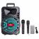 Boxa portabila karaoke zqs12137, 2 microfoane, 120w pmpo, led rgb