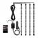 Set 4 benzi led auto, rgb, telecomanda, 18 led/banda