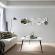 Set 12 oglinzi decorative acrilice cristal, argint