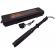 Baston cu electrosoc extensibil ideallstore®, x10 rogue, negru, full metalic, 49 cm, cutie transport