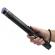 Baston electrosoc si lanterna ideallstore®, police x8, metalic, 35 cm, negru, acumulator inclus