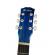 Chitara clasica ideallstore®, 95 cm, lemn, cutaway, albastra, husa inclusa