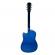 Chitara clasica ideallstore®, 95 cm, lemn, cutaway, albastru, stativ inclus