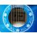Chitara clasica ideallstore®, 95 cm, lemn, cutaway, albastru, stativ inclus