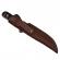 Cutit de vanatoare ideallstore®, hell raiser, maro, 23.5 cm, otel damasc, teaca piele