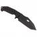 Cutit de vanatoare ideallstore®, survival avenue, otel inoxidabil, 23 cm, negru