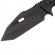 Cutit de vanatoare ideallstore®, survival avenue, otel inoxidabil, 23 cm, negru