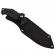 Cutit de vanatoare ideallstore®, survival avenue, otel inoxidabil, 23 cm, negru