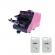 Pachet masina de baloane si lichid 10 l, ideallstore®, telecomanda wireless, roz