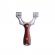Prastie cu laser ideallstore®, sling queen, metalic, 11.5 cm, cu boloboc, maner lemn, maro