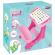Banca scolara pilsan handy study desk pink