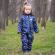 Salopeta impermeabila pentru copii kidscare, cu protectie la vant si apa cu imprimeu planete - marime 104