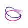 Bratara tip fermoar, Zipper Bracelet, mov/roz, 19 cm, Vivo S072-PURPLE/PINK
