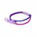 Bratara tip fermoar, Zipper Bracelet, mov/roz, 19 cm, Vivo S072-PURPLE/PINK