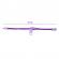 Bratara tip fermoar, Zipper Bracelet, mov/roz, 19 cm, Vivo S072-PURPLE/PINK