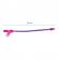 Bratara tip fermoar, Zipper Bracelet, pink/albastru inchis, 19 cm, Vivo S072-PINK/DARKBLUE