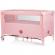 Patut pliabil chipolino relax flamingo linen cu laterala culisanta