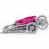 Carucior pentru papusi chipolino alice grey pink linen