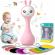 Iepuras interactiv pentru bebelusi alilo smarty bunny roz, ro/en