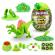 Mega ou surpriza cu peste 26 accesorii smashers dino jurassic light-up