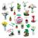 Set figurine 5 surprise - botanical garden mini brands, s1