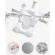 Cadita pliabila cu termometru si suport anatomic genua premium beige