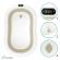 Cadita pliabila cu termometru si suport anatomic genua premium beige