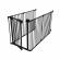 Poarta de siguranta transformabila in tarc modular cu 5 panouri, model configurabil, guradian 6 black