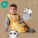 Sac de dormit cu picioruse si maneca lunga detasabila panda 90 cm + manseta 3.5 tog